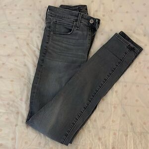Abercrombie & Fitch Simone High Rise Super Skinny Gray Jeans Size 25/0R